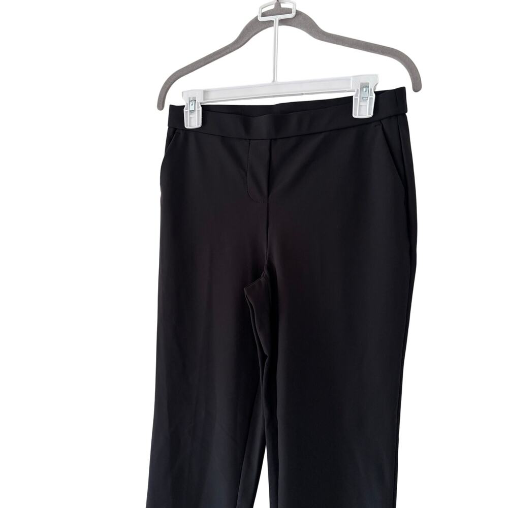 J&L Atelier Black Pull On Dress Pants Women XS Straight Leg Stretch Career Work - Picture 3 of 8